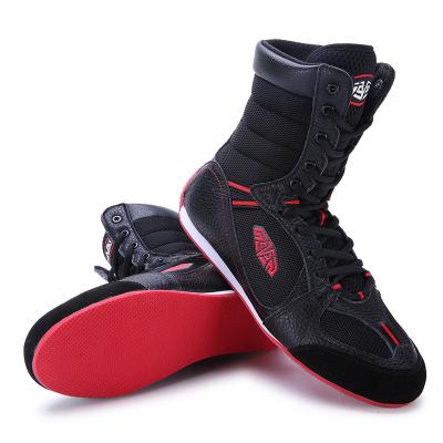 China Fashion\Comfortable\Durable\Breathable\Lit Wrestling Shoes Boxing Good Quality Suede Combat Boots Training Gym Shoes Mens Wrestling Shoes for sale