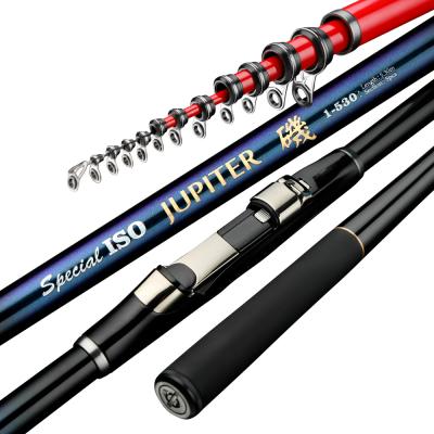 China Ultralight 530cm Long Carbon JOHNCOO JUPITER 430cm Telescopic Fishing Rod ISO for sale