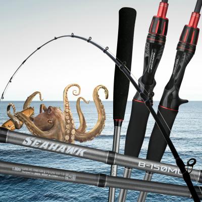 China Carbon Sensitive Light PE0.6-1.5 Building Rod Cuttlefish 120g 1.5m 1.6m Fishing Rod Super Light Saltwater Squid Max Boat Fishing Rod for sale