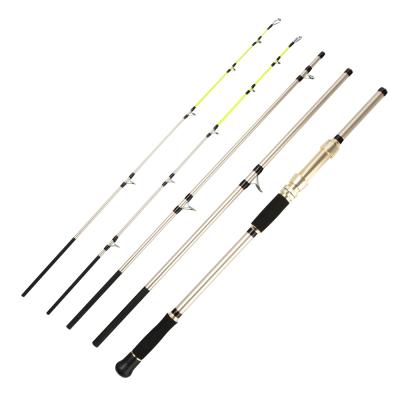 China Carbon Fishing Rod Max Power 20kg Coastal Surf Rod Big Game 40LB 4 Sections H XH 2 Tips 2.4m 2.7m 3.0m Catfish Fishing Spinning Rod for sale