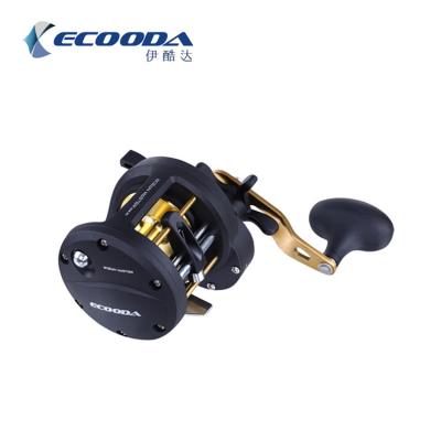 China ECOODA Brand New Product EOM Metal Fishing Reel Mini Pocket Ocean Master Baitcating Reel Fish Reel for sale