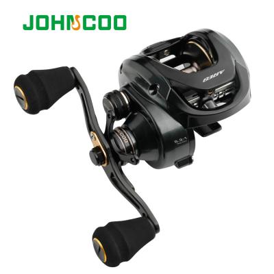 China JOHNCOO ARES 8+1BB Big Game Reel Max Drag 12kg Frame Strong Aluminum Baitcasting Reel Fishing Reels 0.285/200 0.32/150 0.37/110 for sale