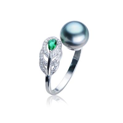 China New style Sterling Silver Jewelry Pearl fashion ring wholesale TRENDY sea for sale