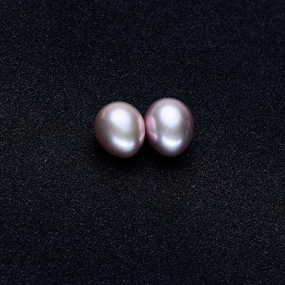 China Wholesale Loose Round Hole Beads Real Freshwater Pearl Oval Shape Cultured Pearl 8mm Strand Freshwater Pearl Natural Freshwater String Pearls for sale