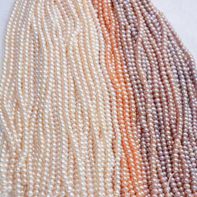 China Wholesale Zhuji Pearl Jewelry Round Natural Freshwater Pearl DIY Pearl Chain for sale