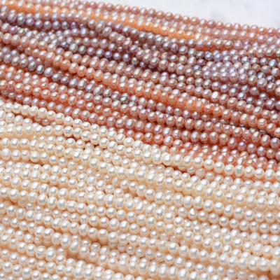 China High Quality Loose Round Shape 3A Natural River Pearl 8mm Pearl Strand Natural Freshwater Pearl String for sale