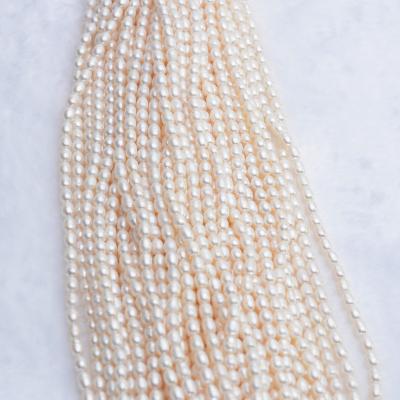 China Freshwater Pearl Natural Freshwater Pearl Beads Rice Shape Punch Loose Beads For Jewelry Making DIY Necklace Bracelet for sale