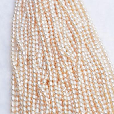 China Wholesale Natural Freshwater Pearl Pearl Rice Color And Shape Loose Beads 9mm Semi-full Pearl Necklace for sale