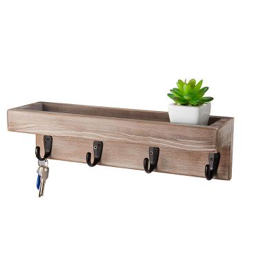 China China Production Technology Modern Storage Appliances Solid Wood Floating Porch Wall Hanger for sale