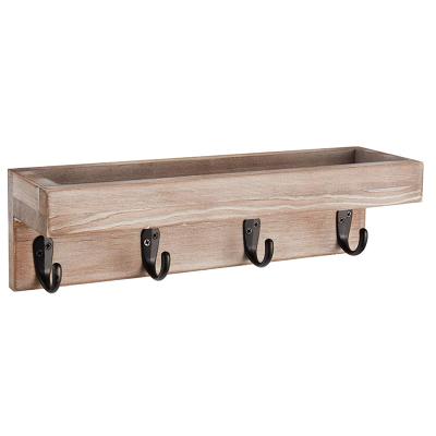 China New Type Selling Modern Well Quality Focused Solid Wood Floating Porch Wall Hanger for sale