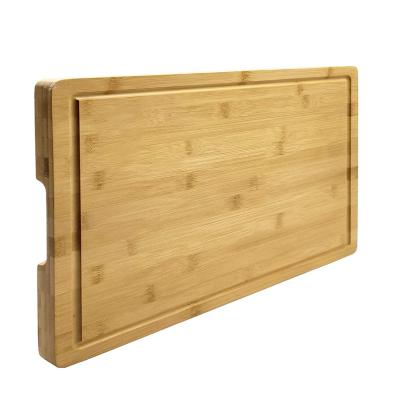 China Sustainable High Quality Durable Using Various Natural Bamboo Sink Cutting Board For Sale for sale