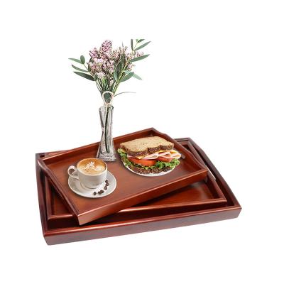 China Home Or Storage Guaranteed Quality Price Appropriate Food Dishes With Wooden Handles Serving Tray for sale