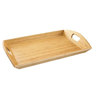 China Storage Home Or Factory Manufactures Various Modern Style Hewn Bamboo Service Tray For Sale for sale