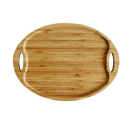 China High Quality Highly Used Tray Made Of Bamboo Oval Serving Tray For Home Or Storage Sale for sale