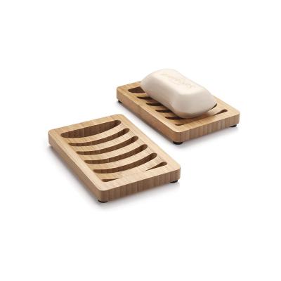 China Modern Top Selling Guaranteed Quality The New Kind Of 2 Pack Bamboo Soap Dish for sale