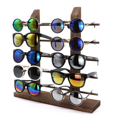 China Professionally Made Home or China Storage Wooden Sunglasses Standing Display Rack for sale