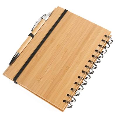 China Customization High End Environmental Friendly Bamboo Hardcover and Wooden Hardcover Notebook for sale