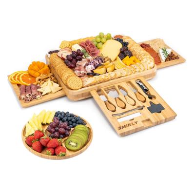 China Wholesale Viable Meat Plate Meat Pies Wooden Cutter Board Cheese Dinner Dish for sale