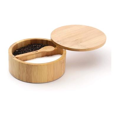 China Home or storage guaranteed quality suitable price salt and pepper wooden seasoning box for sale for sale