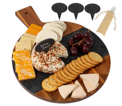 China Eco - Friendly Wholesale Restaurant Food Many Shapes Cheese Meat Tray Wooden Tray for sale