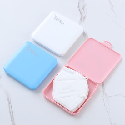 China Disposable Plastic PP Case Portable Plastics Facemask Face Cover Containers Face Mask Storage Box Case For Mask Storage Box for sale