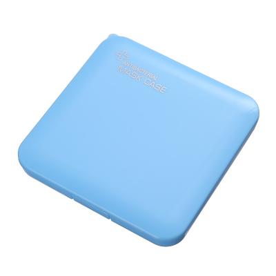 China Custom portable plastic fashion reusable ffp2 face mask disposable wear case holder storage box for sale