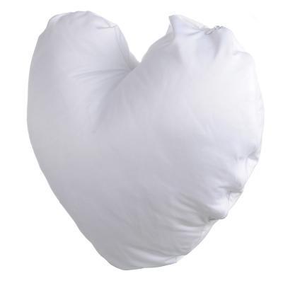 China Viable Good Quality Heart Shape Satin Pillow Case Cover Blanks Sublimation Cushion Pillow Case for sale