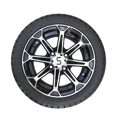 China Natural Rubber Golf Cart Wheels And Tires Combo for sale