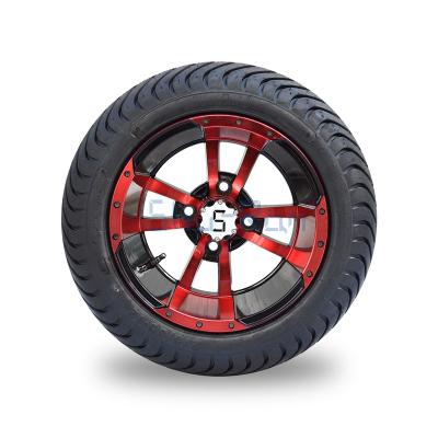 China Natural rubber 215/35-12 inch golf cart wheels and tires for club car, Ezgo, YMH golf cart for sale