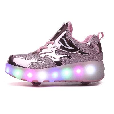 China Wholesale TPR Roller Skate Usb Charging Led Lightweight Shoes Men Sport Running Shoes Women Sport for sale