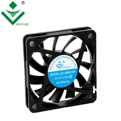 China 6010 DC ball bearing axial fan 5V industrial incubator case tube fan for sale