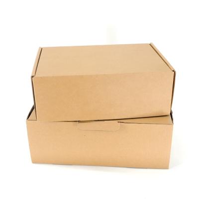 China Custom Logo Printed Hard Flat Pack Die Cut Folding Kraft Mailer Boxes For Shipping for sale