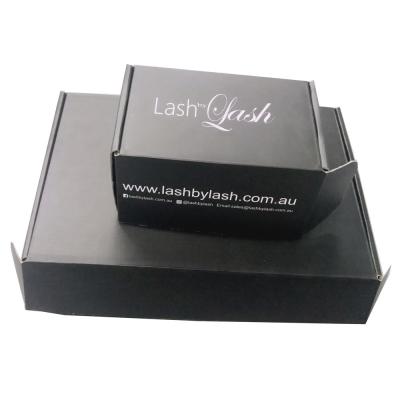 China Custom Black Clothing Rigid Cardboard Corrugated Boxes For Packaging for sale