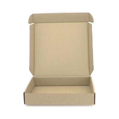 China Custom Size And Logo Corrugated Printed Kraft Paper Pizza Box For Food Packaging for sale