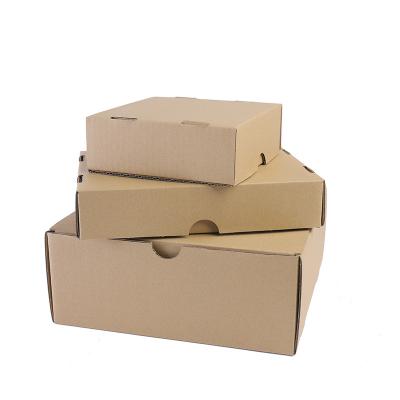 China Moisture Proof Clothing Packaging Recycled Folding Kraft Paper Box With Custom Logo for sale