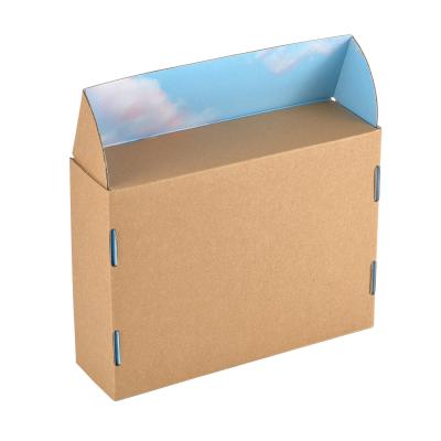 Chine Carton ondulé Boîtes de courrier pour vêtements Boîtes d'emballage en papier pour avions pliables personnalisées à vendre