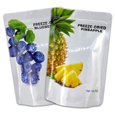 China 50 - 200 micron Dikte Metalen Stand Up Ziplock Pouch Voor Bevroren Voedsel En Fruit Te koop