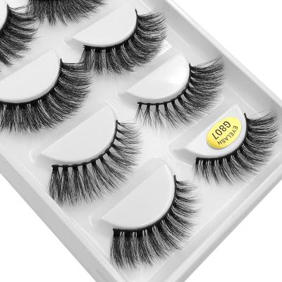 China Mink Clear Band Lashes 3D Natural False Mink Eyelashes 3D Long False Eyelashes Natural Soft Long for sale