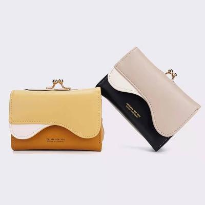 China 2022 Newest Ladies Wallets Women Wallet PU Removable Buckle Waterproof Leather Short Coin Purse Link Women Wallet Purse Coin for sale