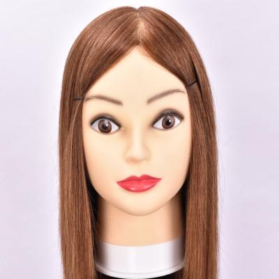 China 100 Silky Straight Male Hair Training Doll Head Real Wave Factory Outlet Hair Doll Mannequin Head Forming Curly Hair Mannequin Heads for sale