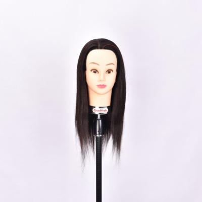 China Silky Straight Wave Factory Outlet Training Dolls Head Hairdresser 100 Wig Head With Hair Mannequin Black Girl Hair Cutting Training Head With Natural Hair for sale