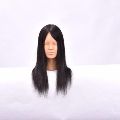 China Salon African Silky Straight 100% Human Hair Head Outlet Factory Wave Mannequin With Shoulder Training Cosmetology Practice Head for sale