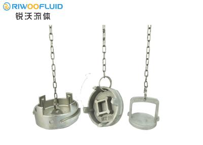 China 1/2'-8' Camlock Quick Coupling Choke Plug Irrigation Application 2mm Wall With Chain for sale