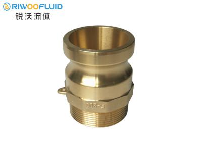 China Yellow Brass Camlock Fittings Quick Easy Pipe Repair Clamp Tube Connector Internal Gasket for sale