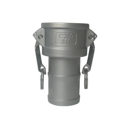 China SS 316 304 Camlock Reducer Coupling  , Self Locking Camlock Fittings Customized Simple Structure for sale