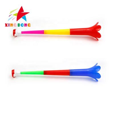 China 2021Promotion Plastic Fan Plastic Horns Noise Maker Flower Shape Horn Flexible Plastic Toy For Kids Fans Cheer Horns for sale