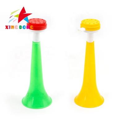 China Cheap Plastic Cheering Horn, Plastic Toy Football Fans Cheering Trumpet, Customized Loud Logo Blow Horn for sale