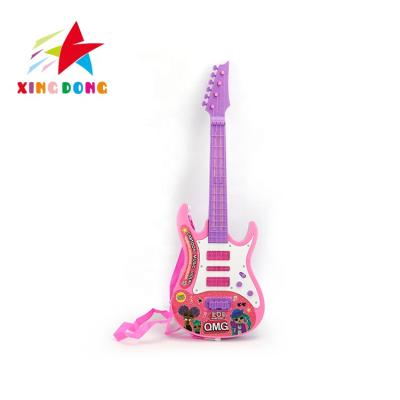 China Musical Instruments Guitar Hot Selling Amazon Promotion Toy Plastic Guitar For Children for sale