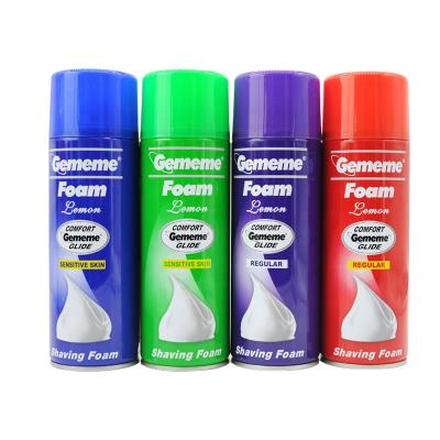 China Hot Selling Gememe 400ml Colorful Men's Skin Shaving Foam for sale