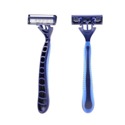 China Disposable Triple Blade Women Stainless Steel Triple Blade Shaving Razor for sale